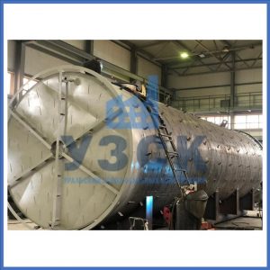 Резервуар, бак в теплоизоляции и греющим кабелем